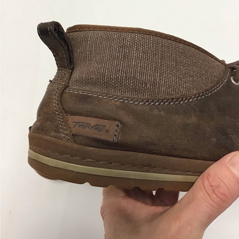 Teva Men's Brown Leather Slip-On Shoes - Picture 6 of 6
